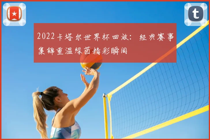 2022卡塔尔世界杯回放：经典赛事集锦重温绿茵精彩瞬间